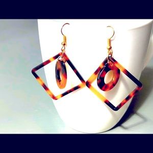 Earrings tiger eye